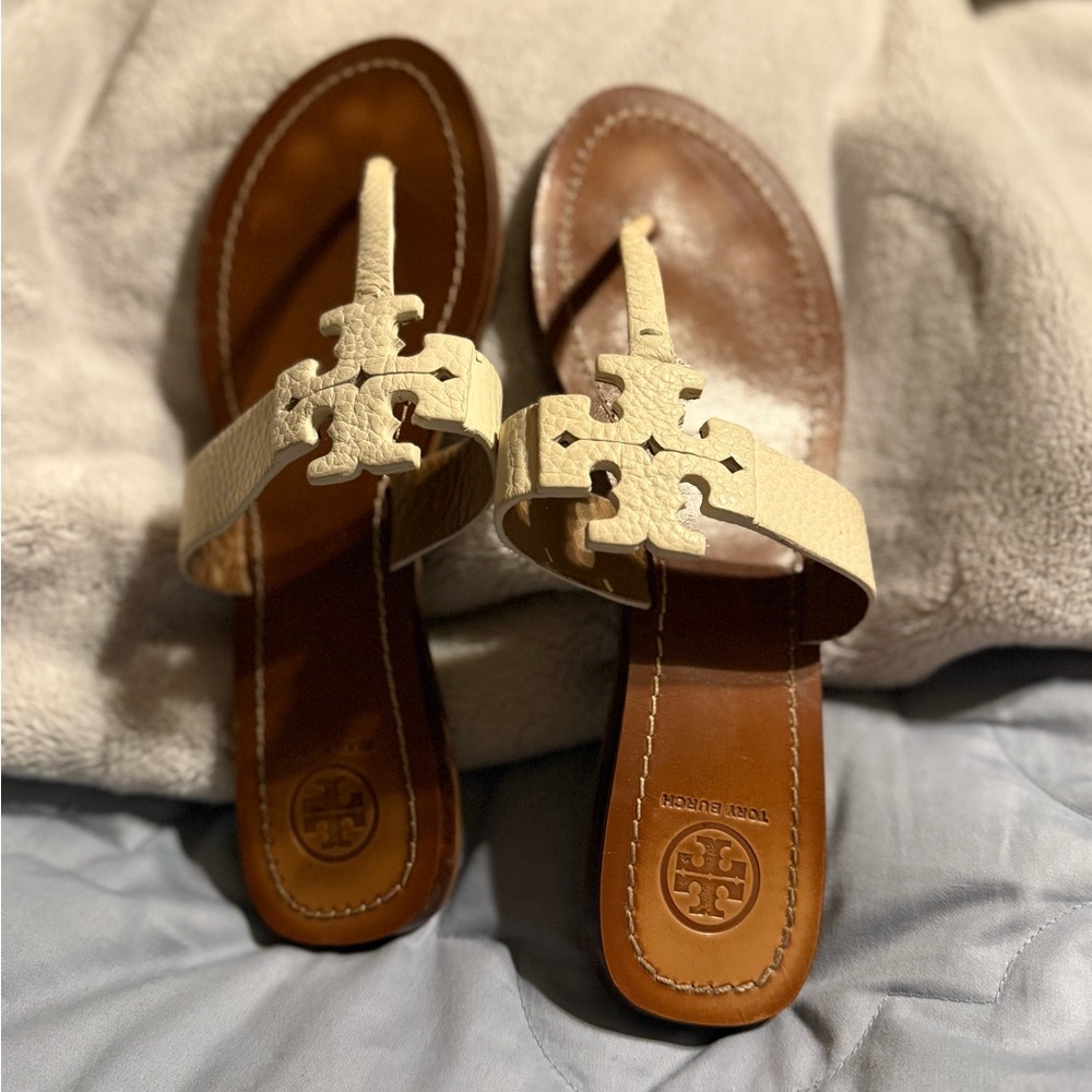 Tory Burch Cream Sandals